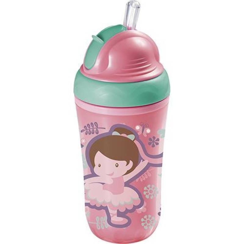 Copo Térmico Com Canudo De Silicone Cool - Menina - 1