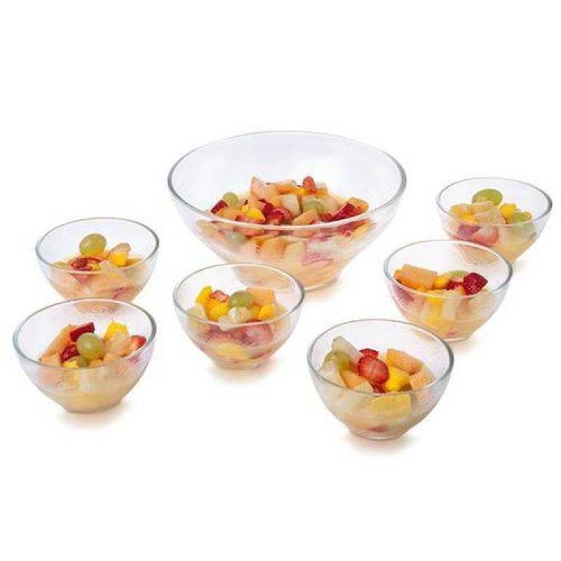 Conjunto Para Sobremesa Vidro Liso Fruit Com 7 Peças - Casa Linda - 2