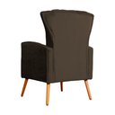 Ver imagem 4 de Poltrona Decorativa para Sala Melinda Veludo Marrom - Fm