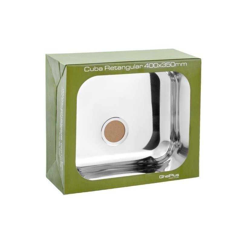 Cuba Inox Cozinha Embutir N3 400x350mm Prof. 150mm - Alto Brilho - Debacco - 1