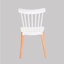 Ver imagem 7 de Kit 6 Cadeiras Paris Branco Polipropileno Sala de Estar Jantar Mesa de Jantar Área de Lazer Recepção