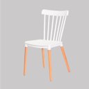 Ver imagem 5 de Kit 6 Cadeiras Paris Branco Polipropileno Sala de Estar Jantar Mesa de Jantar Área de Lazer Recepção