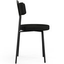 Ver imagem 3 de Kit 08 Cadeiras Decorativas Estofada para Sala de Jantar Barcelona L02 Poliéster Preto - Lyam