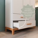 Ver imagem 7 de Guarda-Roupa de Bebê 3 Portas Hellen Branco/Betula