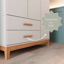 Ver imagem 6 de Guarda-Roupa de Bebê 3 Portas Hellen Branco/Betula