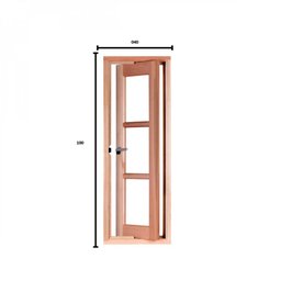Vitrô Pivotante Quadriculado 100cmx40cmx12cm VE961 Esel - 2