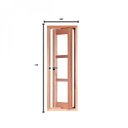 Ver imagem 2 de Vitrô Pivotante Quadriculado 120CMX40CMX12CM VE961 Esel Marrom