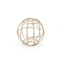 Ver imagem 1 de Globo Decorativo de Ferro Pintura Dourada Aramado