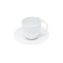 Ver imagem 2 de Cj 6 Xícaras P/Café C/Pires de Porcelana Birds Branco 85ml Wolff