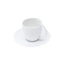 Ver imagem 3 de Cj 6 Xícaras P/Café C/Pires de Porcelana Birds Branco 85ml Wolff