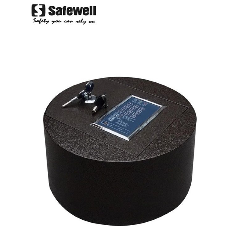 Cofre para Automóveis 14 R Preto Diâmetro 30cm - Safewell