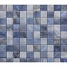 Papel de Parede Auto Adesivo Lavável Pastilha Azul Marinho 3m - 2