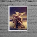 Ver imagem 1 de Quadro Decorativo Zen Buda Da Paz 33x24cm - com vidro:Madeira branca