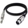 Cabo para Microfone Linha Player xlr(F)/P10 7 Metros Preto - Hayonik - 1