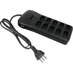 Filtro de Linha com Protetor 10 Tomadas Bivolt - Force Line - Preta - 1