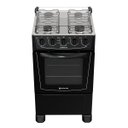 Ver imagem 2 de Fogão 4 Bocas Atlas Coliseum Forno Autolimpante Preto Bivolt