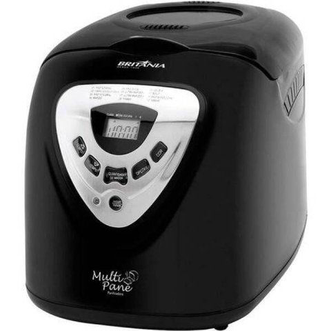 Maquina Pão Britânia Multipane 550W 12 Programas Preto 220V