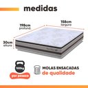 Ver imagem 4 de Colchão Casal Queen 1,58m Molas Ensacadas 30cm Love Story 158x198x68cm