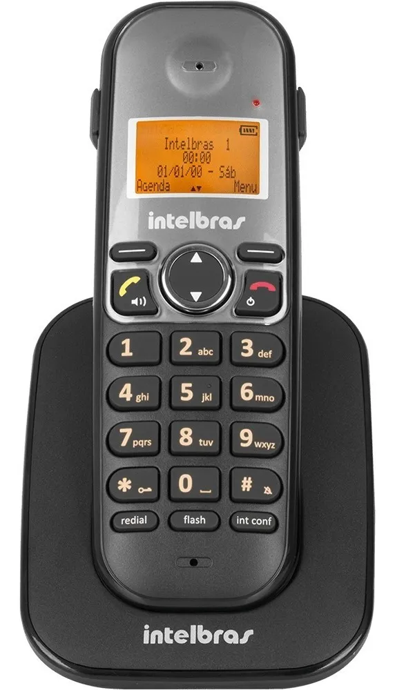Telefone Sem Fio Intelbras Ts5121 Com Ramal Digital Adicional Preto
