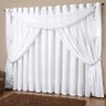 Cortina 4 Folhas Tafetá Firenze 200cmx160cm Casaborda Branco - 1