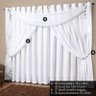 Cortina 4 Folhas Tafetá Firenze 200cmx160cm Casaborda Branco - 2