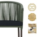 Ver imagem 3 de Mesa com 6 Cadeiras de Jantar Noronha E12 Trama Original Verde
