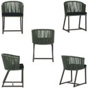 Ver imagem 5 de Mesa com 6 Cadeiras de Jantar Noronha E12 Trama Original Verde