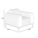 Ver imagem 5 de Kit 02 Poltronas Base De Madeira E Pés D'ouro Corano Branco