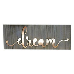 Caixa Decorativa 30cm De Madeira Luminosa Dream Marrom Urban - H40264 - 1 Caixa Decorativa 30cm De Madeira Luminosa Dream Marrom Urban - H40264 - 1