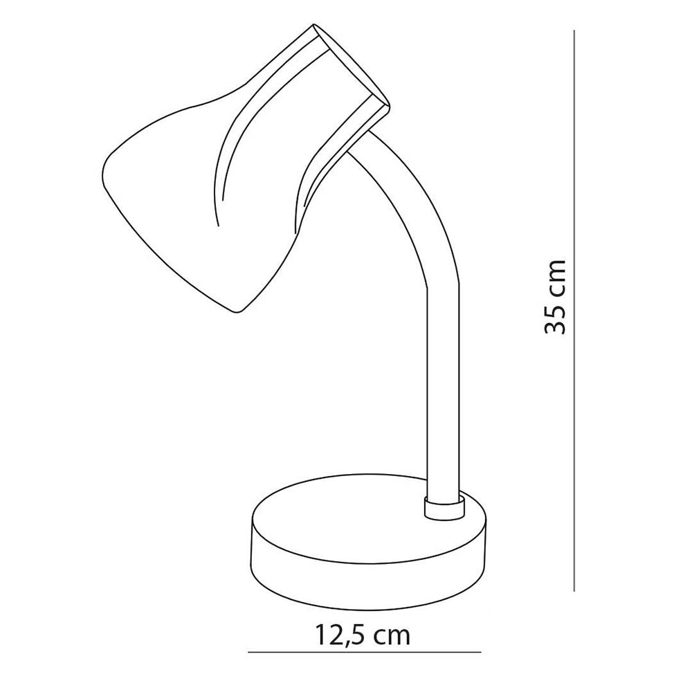 Luminária De Mesa Escritório Spiralle Amarelo  Startec - 3