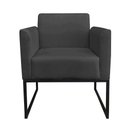 Ver imagem 3 de Kit 1 Namoradeira e 2 Poltronas Marisa Suede Preto Preto