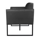 Ver imagem 2 de Kit 1 Namoradeira e 2 Poltronas Marisa Suede Preto Preto