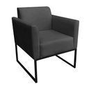 Ver imagem 5 de Kit 1 Namoradeira e 2 Poltronas Marisa Suede Preto Preto