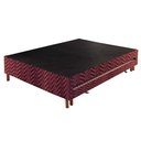 Ver imagem 3 de Cama Box Base c/Auxiliar com Auxiliar Sommier Rústico Wine (88x188x30) - Paropas