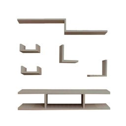 Kit Rack Prateleiras e Nichos Mdf Branco Tx Prtbr015 - 3