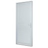 Porta Sasazaki Alumifort em Alumínio com Lambri Horizontal 1 Folha 216 x 98 x 5,4cm Branco - 1