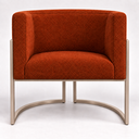 Ver imagem 7 de Poltrona Decorativa Luna Bouclé Premium para Sala Escritório Recepção Base Circular em Ferro Madeira