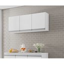 Ver imagem 1 de Armário de Cozinha Aéreo Andréia 120cm Branco - Ajl Móveis