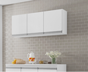 Ver imagem 1 de Armário de Cozinha Aéreo Andréia 120cm Branco - Ajl Móveis