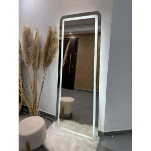 Espelho 170cm X 70cm Retangular E14 Polido Led Jateado Branco Frio 110v