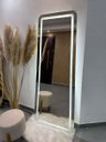 Ver imagem 1 de Espelho 170cm X 70cm Retangular E14 Polido Led Jateado Branco Frio 110v