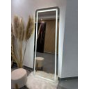 Ver imagem 1 de Espelho 170cm X 70cm Retangular E14 Polido Led Jateado Branco Frio 110v