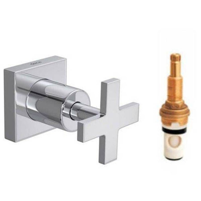 Acabamento para registro de pressão 1/2" e 3/4" com mecanismo 1/2 volta 4916.C.CLN.PQ Acabamento para registro de pressão 1/2" e 3/4" com mecanismo 1/2 volta 4916.C.CLN.PQ
