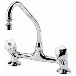 Misturador para cozinha de mesa bica móvel Prata 1256 C50 Deca - 1