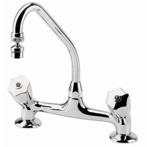 Misturador para cozinha de mesa bica móvel Prata 1256 C50 Deca