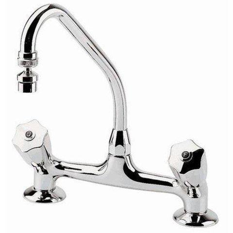 Misturador para cozinha de mesa bica móvel Prata 1256 C50 Deca