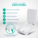 Ver imagem 3 de Assento Sanitário Acrílico Square Cinza para vaso Incepa Cidamar