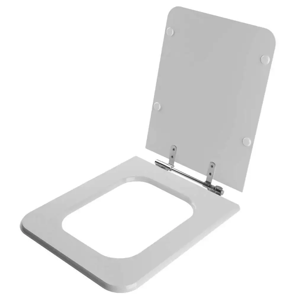 Assento Sanitário Acrílico Square Cinza para vaso Incepa Cidamar - 2