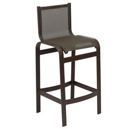 Banqueta de Alumínio para Área Externa Banco para Balcão Bar Marrom Marrom - 1