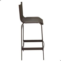 Banqueta de Alumínio para Área Externa Banco para Balcão Bar Marrom Marrom - 2